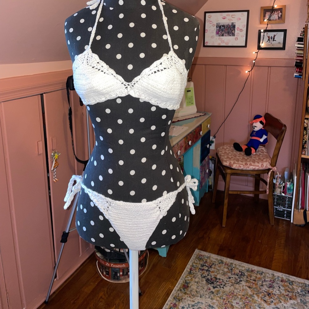 Handmade crochet string bikini